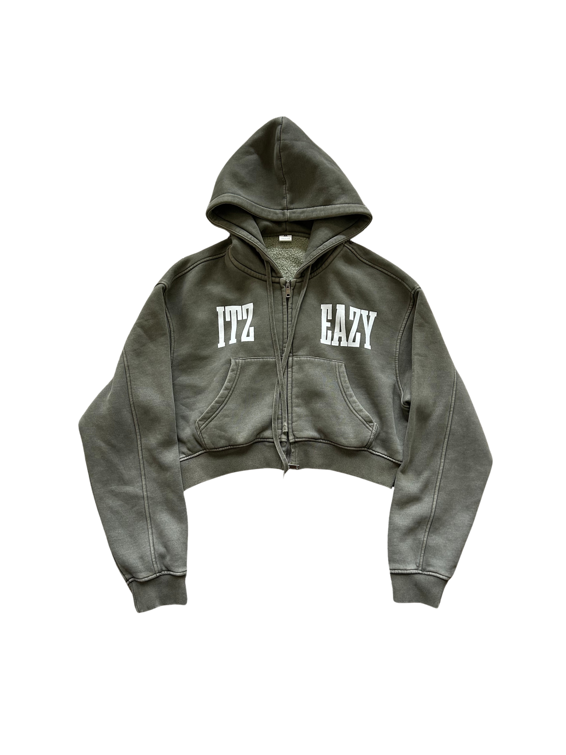 EZ Cropped Zip Up