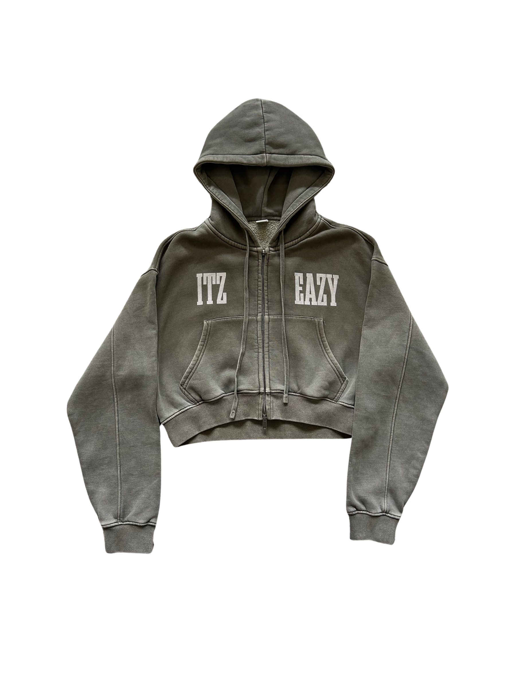 EZ Cropped Zip Up