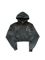 Butterfly Cropped Hoodie